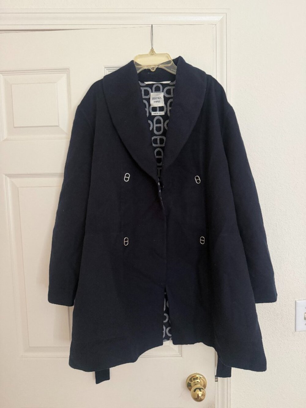 Rare Hermes Virgin Wool Coat Size 38 (US 6)